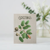 eikenbladeren briefkaart (Staand voorkant)