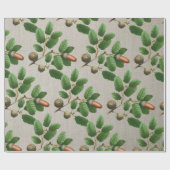 eikenbladeren cadeaupapier (Vlak)