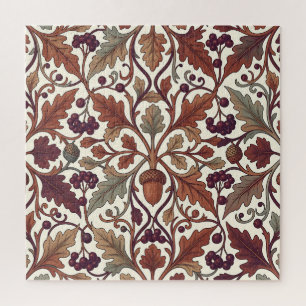 Eikenbladeren Eikels Bessen William Morris Stijl Legpuzzel