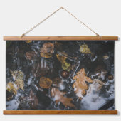 Eikenbladeren en eikels in donkere wateren hangend wandkleed (Voorkant 2)