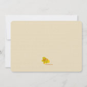 Eikenbladeren en eikels uitnodigingen (Achterkant)