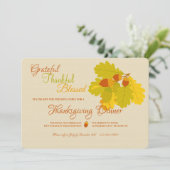 eikenbladeren en eikenboringen kaart (Staand voorkant)