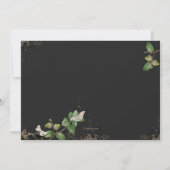 Eikenbladeren en vlinders Foto Kaart (Achterkant)