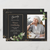 Eikenbladeren en vlinders Foto Kaart (Voorkant / Achterkant)