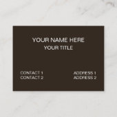 Eikenbladeren Herfst Natuur Visitekaartje (Achterkant)