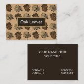 Eikenbladeren Herfst Natuur Visitekaartje (Voorkant / Achterkant)