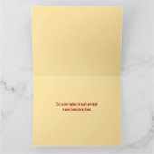 Eikenbladeren Kerstkaart van Thanksgiving Kaart (Binnen)