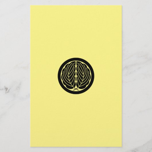 Eikenbladeren omhelzen in cirkel briefpapier (Voorkant)