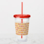 Eikenbladerenpatroon Acryl Drinkbeker (Rechts)