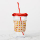 Eikenbladerenpatroon Acryl Drinkbeker (Links)