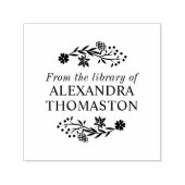 Eikenbloesemtak Bibliotheek Boeknaam Zelfinktende Stempel (Design)