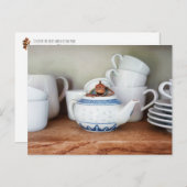 Eikenbok in de theepot briefkaart (Voorkant / Achterkant)