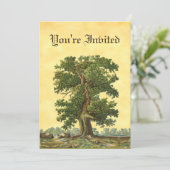 eikenbomen Aangepaste tuinbouwuitnodigingen Kaart (Staand voorkant)