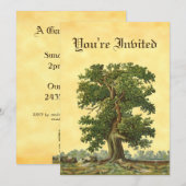 eikenbomen Aangepaste tuinbouwuitnodigingen Kaart (Voorkant / Achterkant)