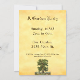  eikenbomen Aangepaste tuinbouwuitnodigingen Kaart