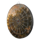 eikenbomen in een bos landschap (Woodland Scene) Dartbord (Voorkant Rechts)