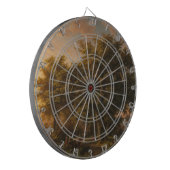 eikenbomen in een bos landschap (Woodland Scene) Dartbord (Voorkant Links)