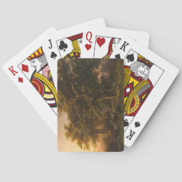 eikenbomen in een bos landschap (Woodland Scene) Pokerkaarten
