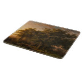 eikenbomen in een bos landschap (Woodland Scene) Snijplank (Hoek)