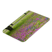 Eikenbomen met veld van Phlox, Blauwe Bonnets Magneet (Linkerzijde)