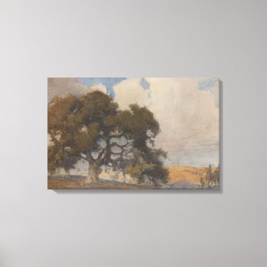 Eikenboom (1910) - Majestueuze Waterverf Canvas Afdruk (Voorkant)