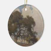 Eikenboom (1910) - Majestueuze Waterverf Keramisch Ornament (Links)