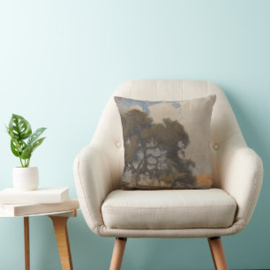 Eikenboom (1910) - Majestueuze Waterverf Kussen