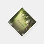 Eikenboom Betoverde Bos Tuin Bruiloft Servetten (Hoek)