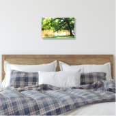Eikenboom bij water Canvasprint Canvas Afdruk (Insitu (Slaapkamer))