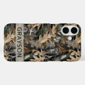 Eikenboom camouflage gepersonaliseerde Case-Mate i iPhone Case (Achterkant (horizontaal))