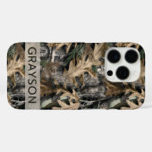 Eikenboom camouflage gepersonaliseerde Case-Mate i iPhone Case (Achterkant (horizontaal))