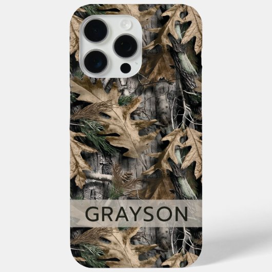Eikenboom Camouflage Persoonlijk Case-Mate iPhone Case (Achterkant)