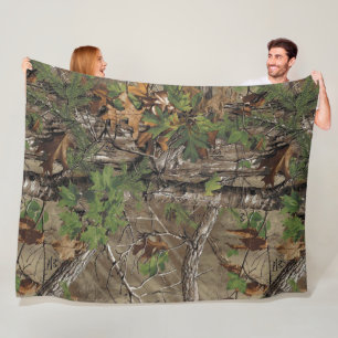 Eikenboom Camouflagepatroon Vrachtwagen Bus Auto Fleece Deken