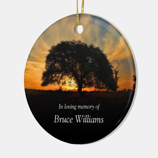 eikenboom en soennitische gedenkteken keramisch ornament (Links)