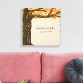 Eikenboom gewikkeld Canvas Art - Sinaasappel (Insitu (Woonkamer))