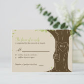 Eikenboom Huwelijk RSVP / Antwoordkaart (Staand voorkant)