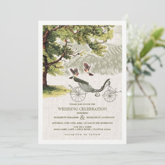  eikenboom | Huwelijksbruiloft Kaart (Staand voorkant)