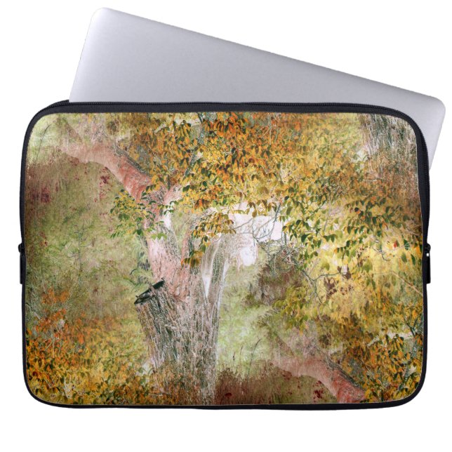 eikenboom in de Herfst.... Laptop Sleeve (Voorkant)
