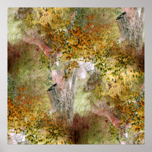 eikenboom in de Herfst... Poster