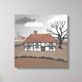 Eikenboom Landhuis Canvas Afdruk (Voorkant)