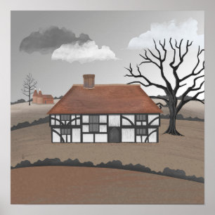 Eikenboom Landhuis Poster