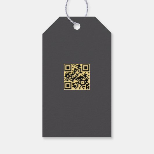  eikenboom Logo QR Code Hang Labels W/String Cadeaulabel (Achterkant)