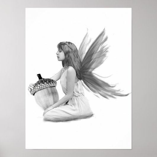 eikenboom met Acorn Poster (Voorkant)