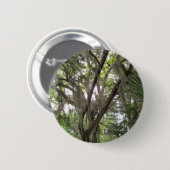 eikenboom met Spaans mos dat in de takken wappert Ronde Button 5,7 Cm (Voorkant /achterkant)