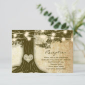  eikenboom Rustic Lights Reception Info Kaart (Staand voorkant)