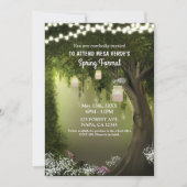 Eikenboom Rustieke Betoverde Bos Lente Formal Kaart (Voorkant)