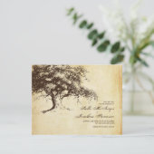  eikenboom sparen de Datum Weddenschap Save The Date (Staand voorkant)