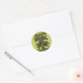  eikenboom-Sticker Ronde Sticker (Envelop)