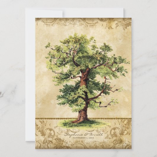  eikenboom van het stroomgebied van de zwembroeken kaart (Voorkant)