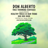 Eikenboomlogo | Aangepaste Boomverzorgingsdienst Raamsticker (Vel 3)